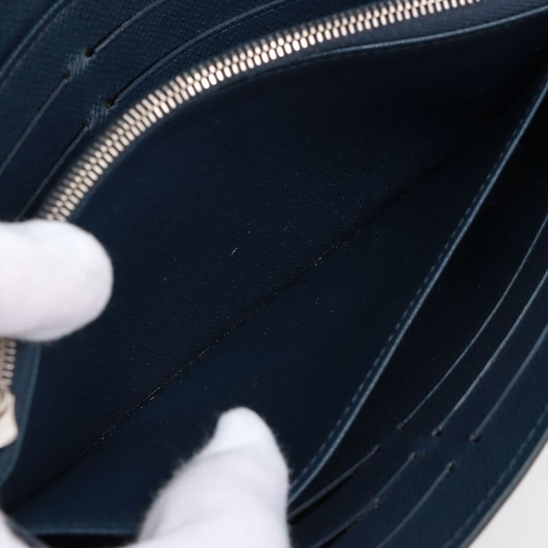 Louis Vuitton Epi Portefeuille Sarah Long Wallet Andigo Blue — view 9