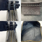 Celine Macadam Pattern Brown Drum Bag Gold Hardware — view 6
