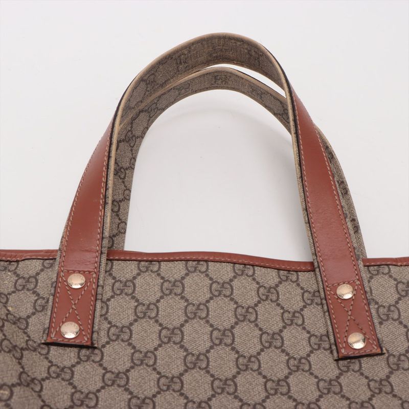 Gucci GG Supreme Tote Bag Brown — view 9