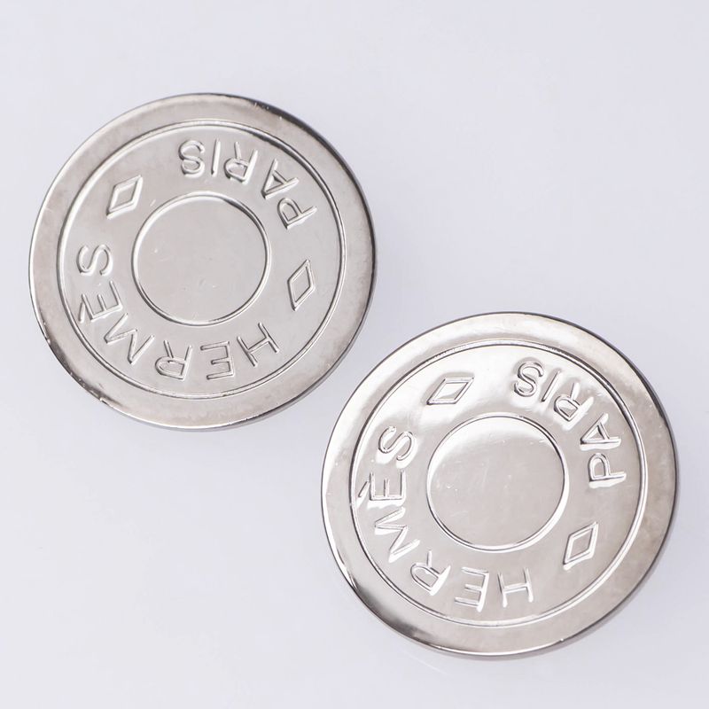 Hermes Serie Earrings Silver Accessories — view 4