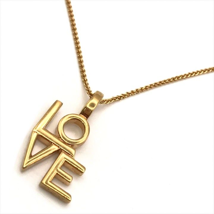 Saint Laurent Love Necklace Gold — view 2