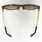 Louis Vuitton Sunglasses Monogram Metal Frame Z1857 E Noir Gold Box with Bag — view 5