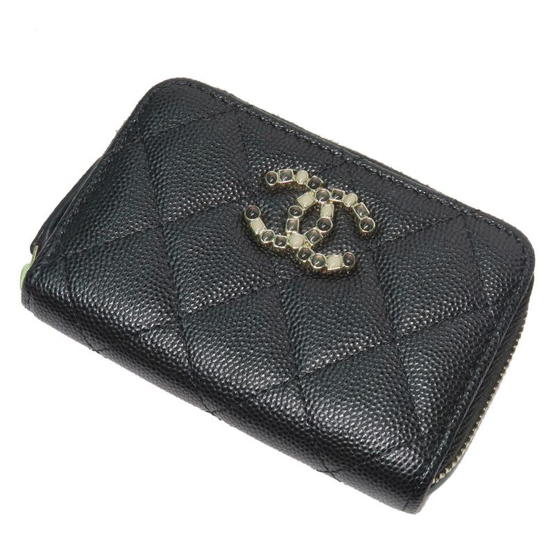Chanel Quilted Bijoux-zip Coin Case Black Gold Hardware Ap3607 — view 2