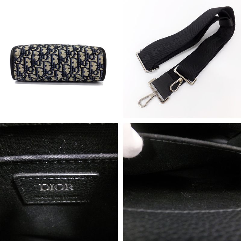 Dior Safari North South Oblique Jacquard Silver Hardware Hand — view 8