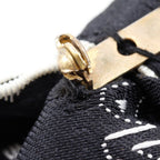 Chanel Ribbon Logo Vintage Satin Black White 15 g Brooch — view 7