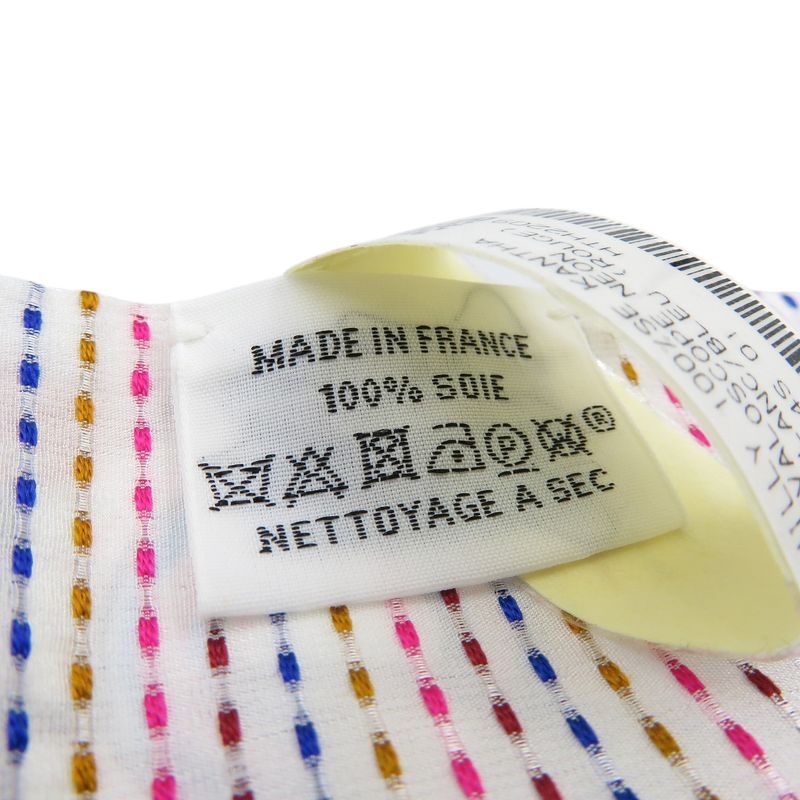 Hermes Twilly Chevaloscope Neon Pointier S Silk Blanc Rose Veil Scarf — view 3