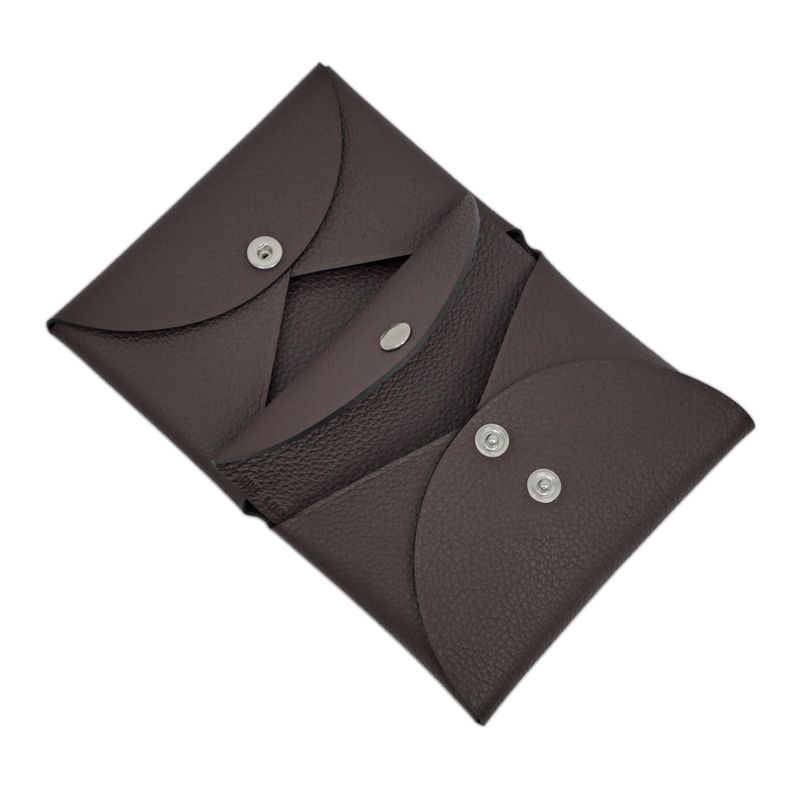 Hermes Calvi Duo Card Case With Coin Purse Chevre — view 7