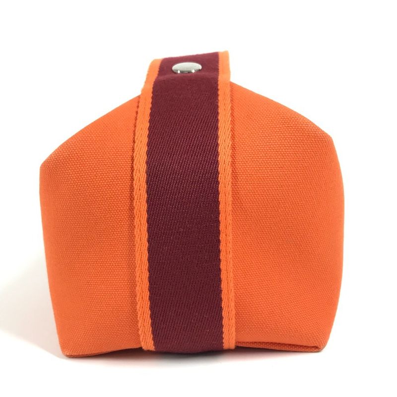 Hermes Handbag Brid A Black PM Canvas Orange — view 3