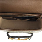 Gucci Horsebit Shoulder Strap Wallet Beige Brown — view 5
