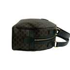 Celine Vintage Macadam Blason Triomphe Pattern Leather Handbag Mini Boston Bag — view 7