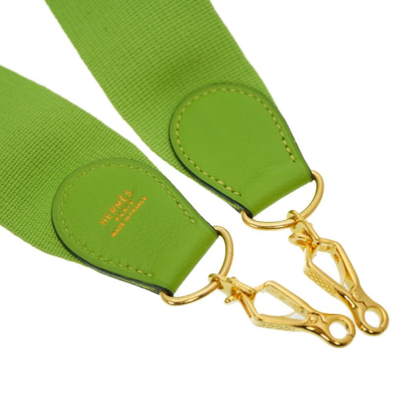 Hermes Evelyne Shoulder Strap Apple Green Gold Hardware 0052 — view 4