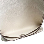 Hermes Card Case Coin Calvi Duo Nata White Silver Hardware — view 9