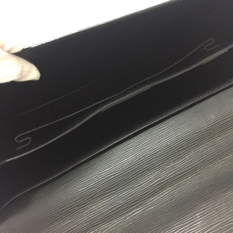 Louis Vuitton Business Bag Serviette Ambassador Epi Leather Creel Black — view 6