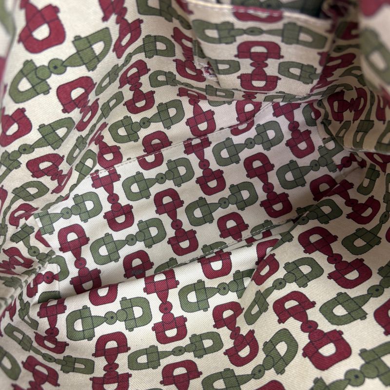 Gucci Tote Bag GG Canvas Mushroom Embroidery Charm Shoulder A4 Horsebit — view 9