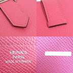 Hermes Bearn Souffle Rose Azare Vaux-epson Silver Hardware — view 8