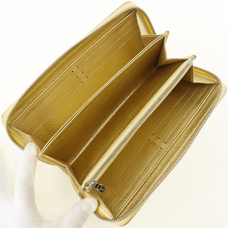 Louis Vuitton Zippy Lock Me Color Grain Calf Leather Gold Ub5109 — view 5