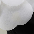 Chanel Camellia Ribbon Satin and Textile Black White Barrette — view 5