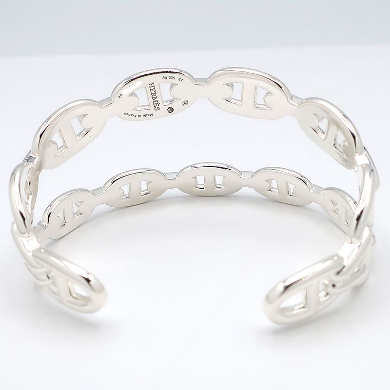Hermes Chaine D'ancre Double Bracelet ST Silver AG 925 Accessories — view 6