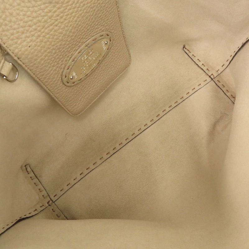 Fendi Selleria Carla Leather Brown Tote Handbag 0024 — view 6