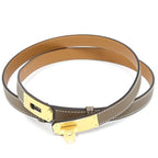 Hermes Belt Kelly 18 Vaux Epson Etoupe Gold Hardware — view 6