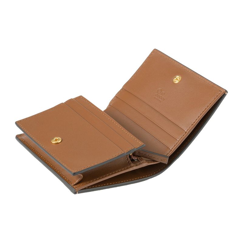 Gucci Bifold Wallet GG Supreme Beige Brown — view 5