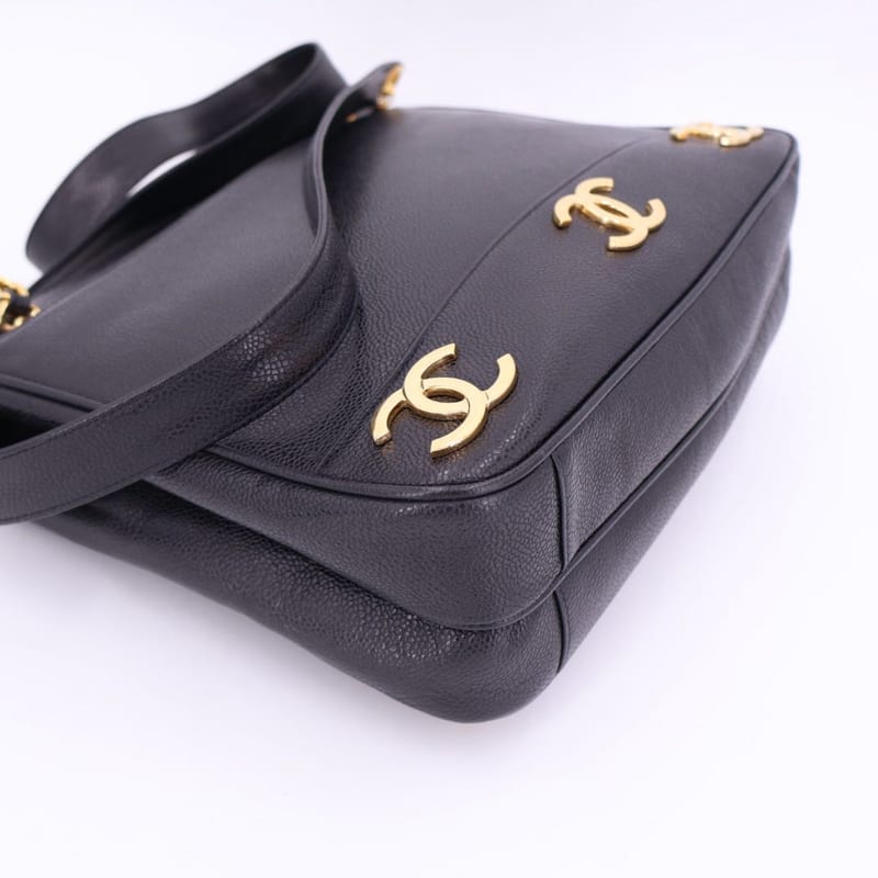 Chanel Triple Chain Tote Bag — view 7