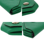 Hermes le Van Cattle Chevre Mint Stamped Z 1921 Green Coin Case — view 4