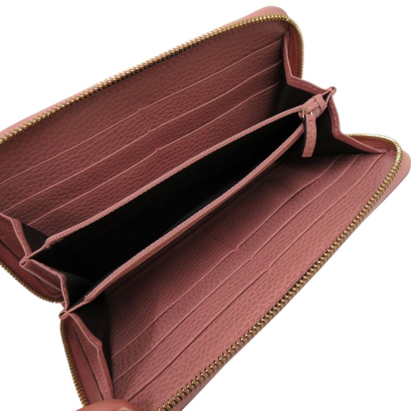 Gucci Round Zipper GG Supreme Canvas Beige Long Wallet 1215 — view 7