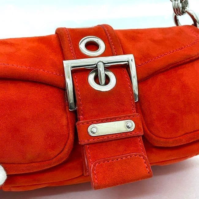 Prada Bag Orange Suede — view 8