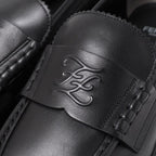 Fendi Loafers Size 40 Double F Zucca Logo Leather Shoes — view 7