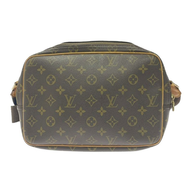 Louis Vuitton Monogram Reporter PM Shoulder Bag Brown — view 4
