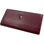 Chanel Bifold Long Wallet Bordeaux Burgundy Coco Mark — view 5