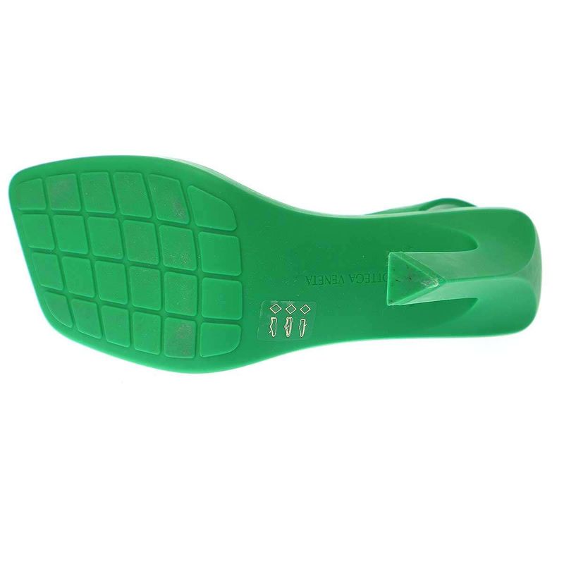 Bottega Veneta Jimbo Rubber Heel Sandals Green 36 — view 4