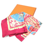 Hermes Knight Carriage Carre 90 LA Presentation Scarf Purple — view 3