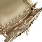 Gucci Emily Horsebit GG Canvas Leather White Shoulder Bag 0526 — view 5