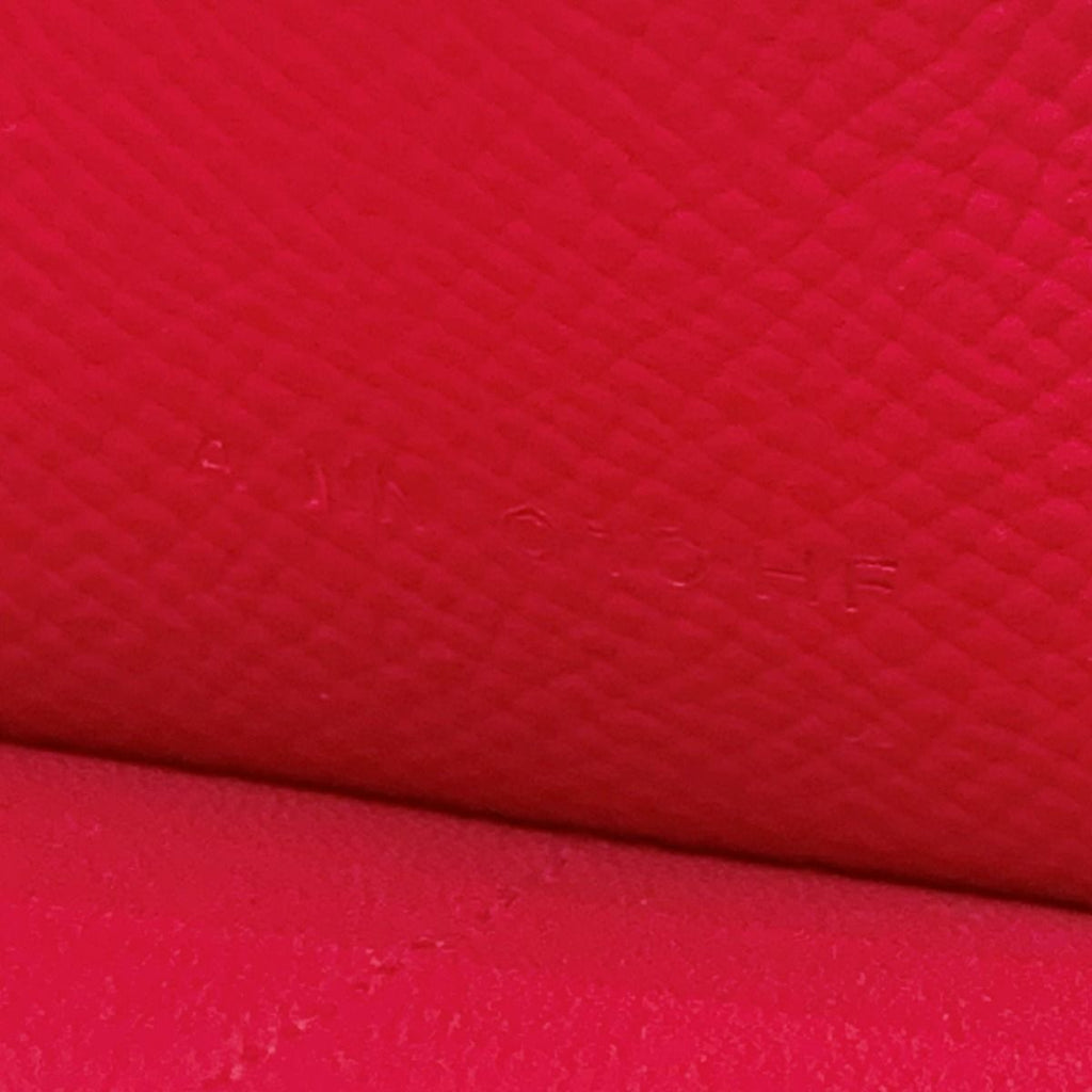 Hermes Kelly Vaux Epson a Engraved Rose Tyrian Long Wallet Silver — view 5