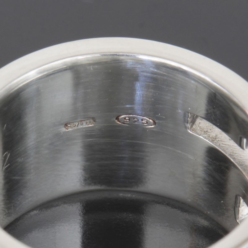 Gucci G Logo Wide Ring No 11 AG 925 Silver E1634 — view 5