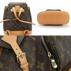 Louis Vuitton Rucksack Backpack Montsouris MM Monogram Gold Hardware — view 3
