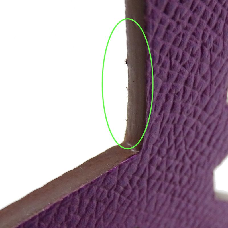 Hermes Charm Petite Ash Torii Vaux Epson Togo Purple Dark — view 7