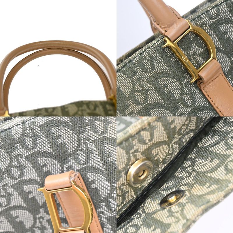 Christian Dior Shoulder Tote Leather Canvas 85 Kb001 — view 9