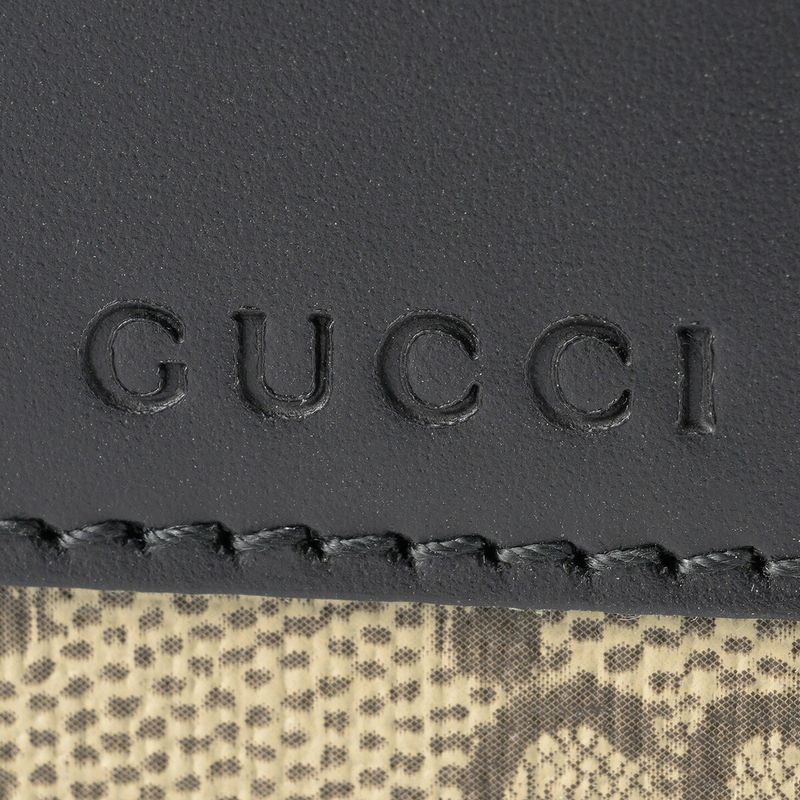 Gucci Coin Case GG Supreme Beige Black — view 7