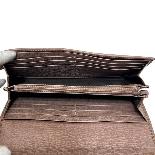 Gucci Bifold Long Wallet Pink Beige Marmont — view 4