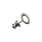 Hermes Earrings Pop Ash Mini H Pink Silver Hardware Boucles D'oreilles — view 5