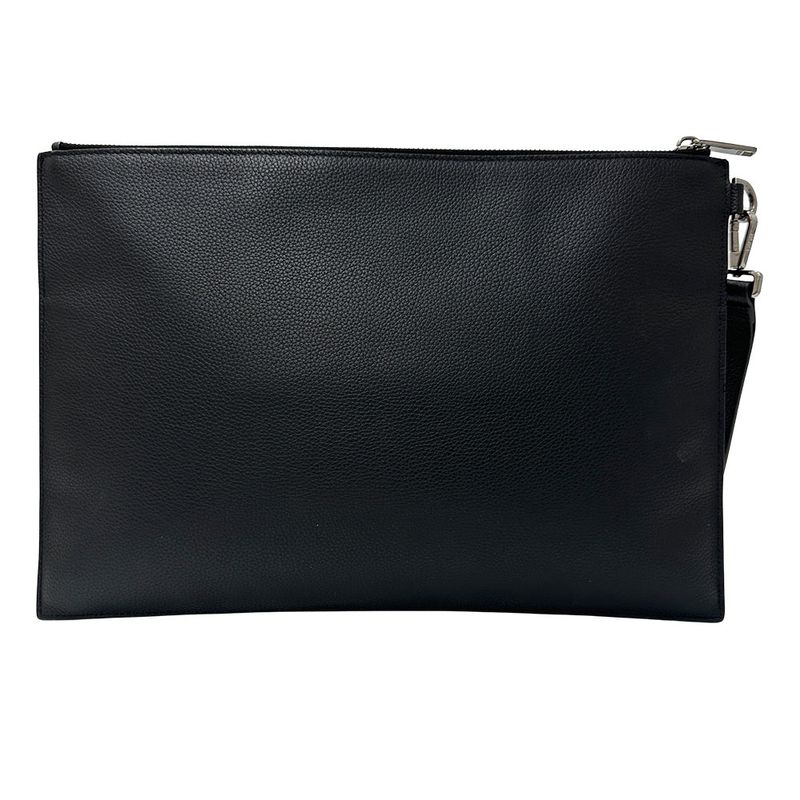Dior Bag Clutch Second Leather Black Mini — view 2