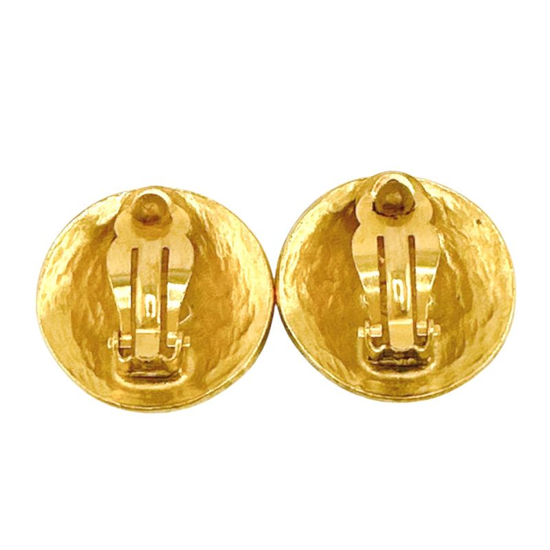 Chanel Vintage Large Earrings Coco Mark — view 4
