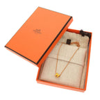 Hermes Mini Pop Ash H Yellow Rose Gold Hardware Necklace Accessories 1027 — view 3