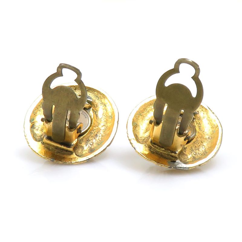 Chanel Gold Starburst Crystal Earrings — view 6