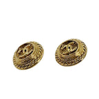 Chanel Vintage Large Coco Mark Earrings — view 3