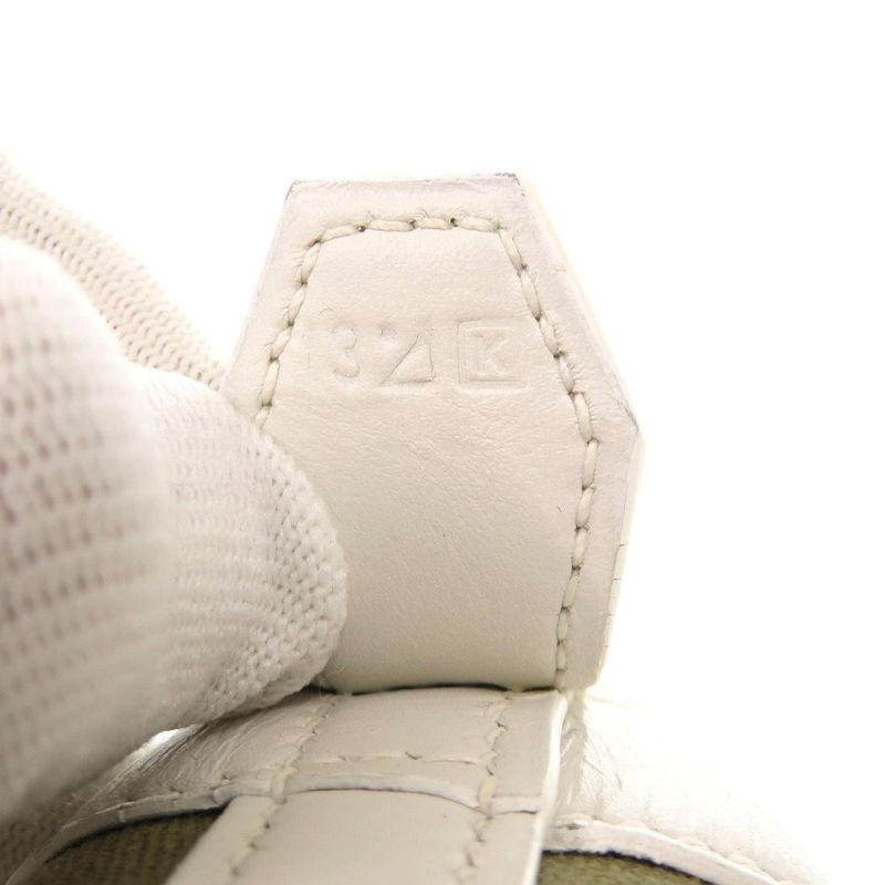 Hermes Bolide 37 Toile Gibesieres Vorsluft Khaki White Handbag 1537 — view 9