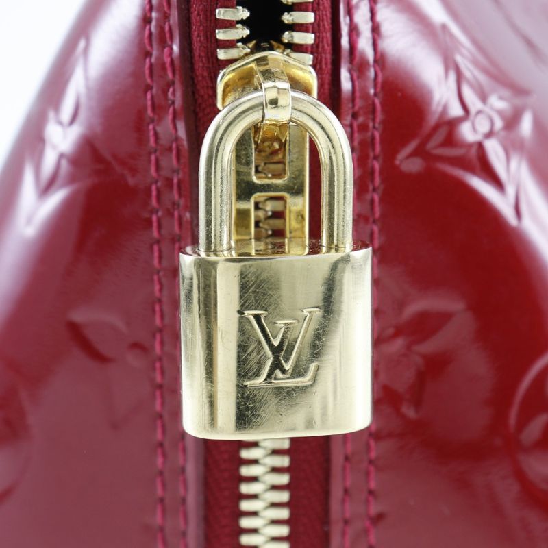 Louis Vuitton Alma GM Monogram Vernis Pomme D'amour Red Sn2133 — view 9